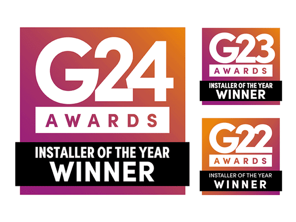 G Award Windows 3 years in a row - G22, G23, G24 Award Winners